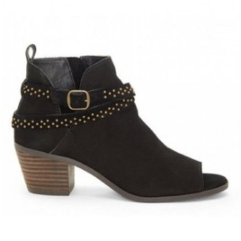 NEW Lucky Brand Braxley Leather Ankle Heel Boots shoes sz 6